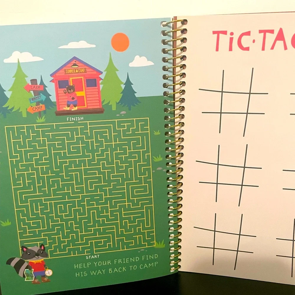 Kids Toys Puzzles Games SUMMER Camp Kids Activity Book